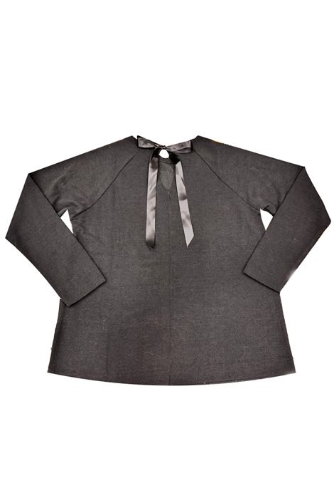 Maglia girocollo con micro paillettes ISTINTI | Maglie | 31723NERO